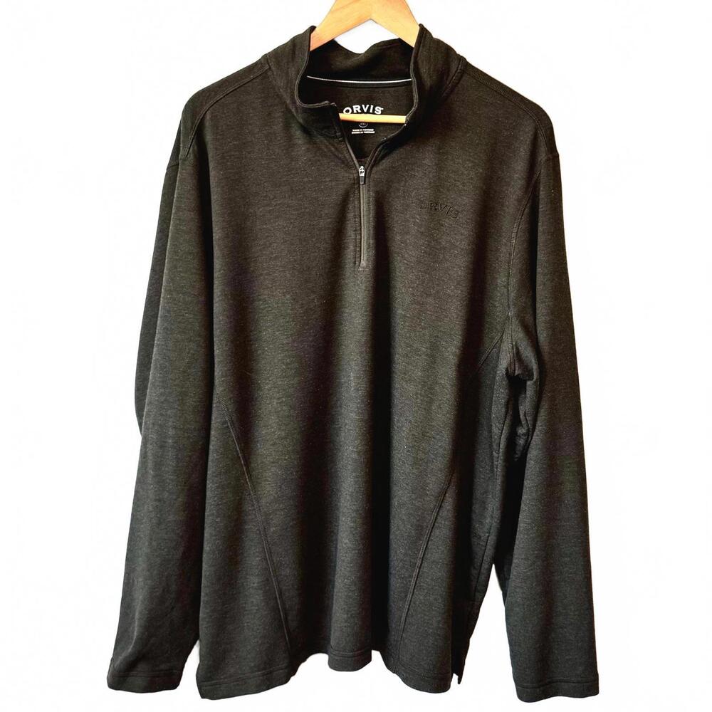Orvis 1/4 Zip Men's‎ XXL Pullover Long Sleeve Dark Green Classic Collection
